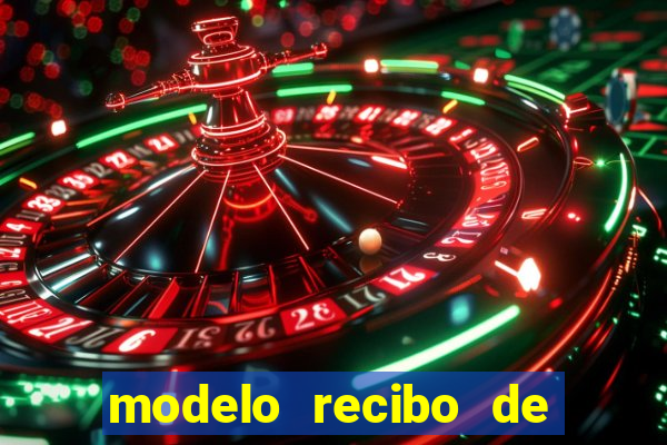 modelo recibo de pagamento autonomo